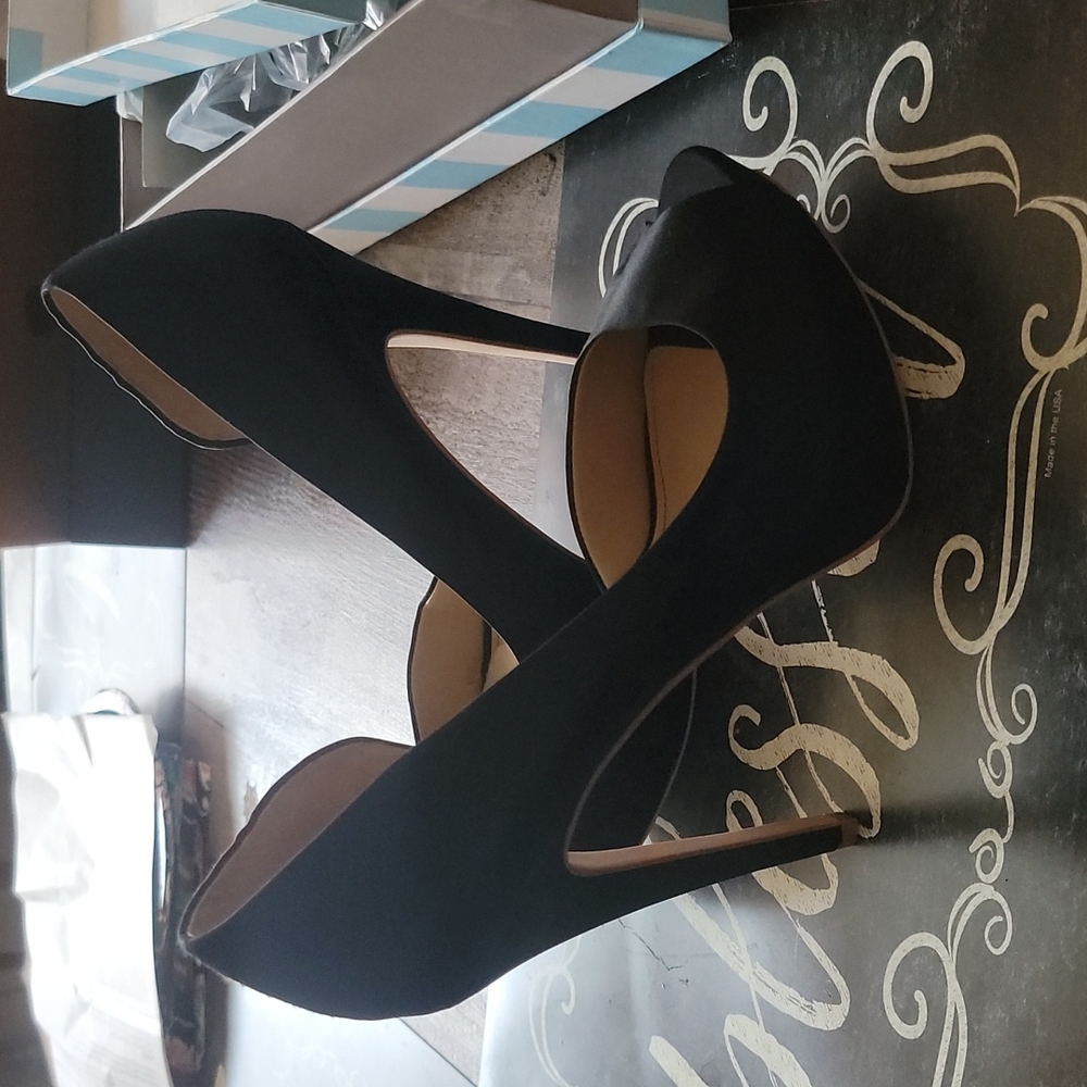 David Tutera Stiletto Peep Toe Pumps